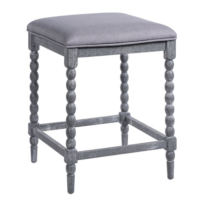 26" Counter Stools Set of 4 with Upholstered Seat