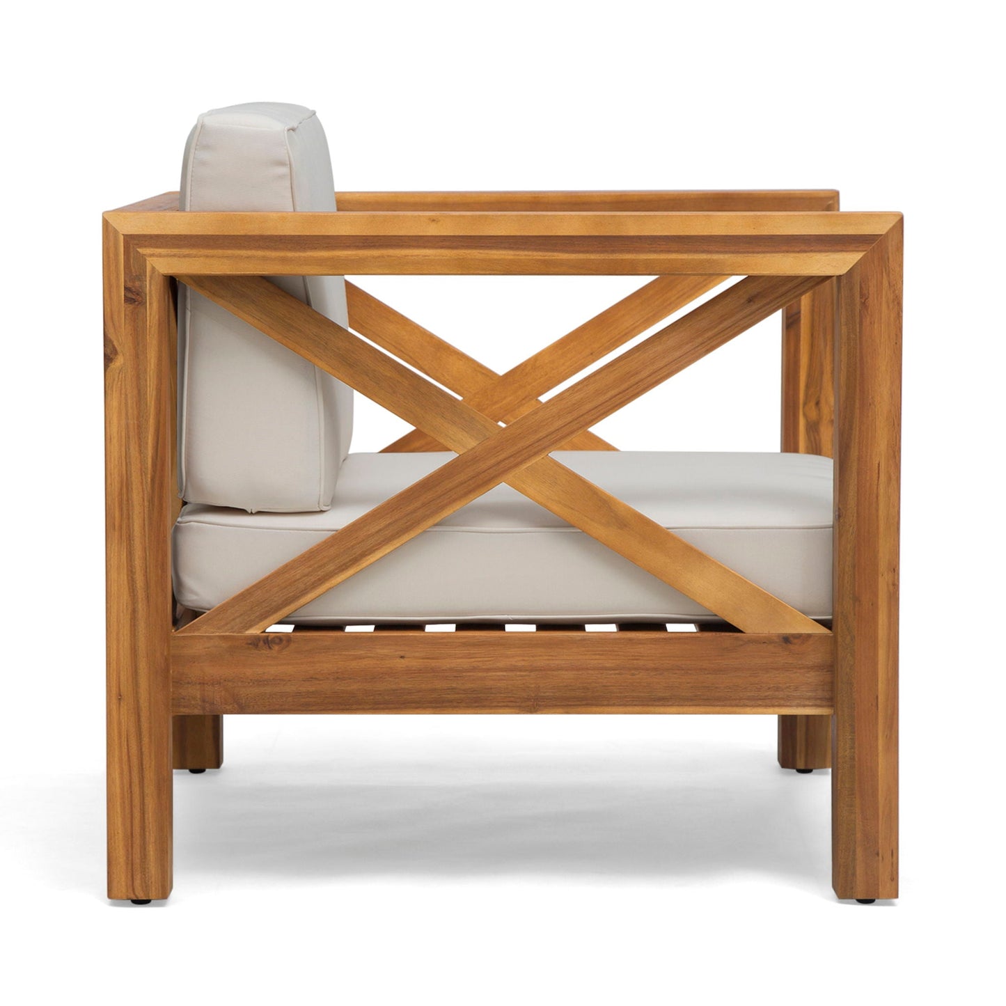 Brava Mid-Century Modern Club Chair with Water Resistant Cushions