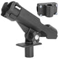 Boat Fishing Pole Rod Holder 360¡ Rotatable Kayak Side Rail Mount Adjustable Folding Rod Holder w/ Large Clamp
