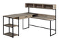 L-Shaped Corner Computer Desk with Storage Drawers