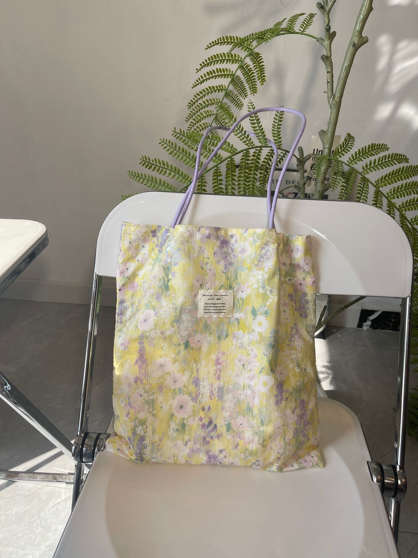 Floral-print Large-capacity Womens Shoulder Bag