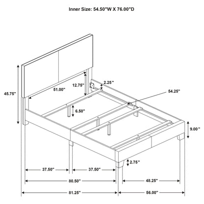 Efram - Panel Bed