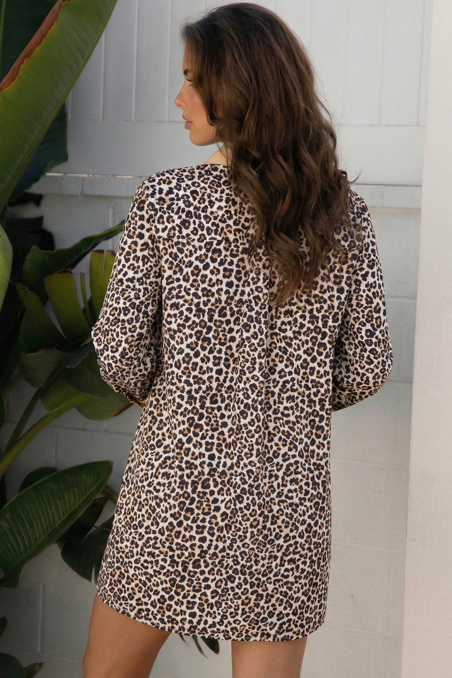 Gemma Long Sleeve Flared Dress