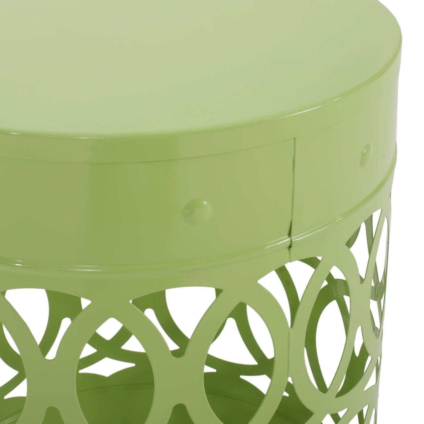 Outdoor Metal Side Table Set of 2