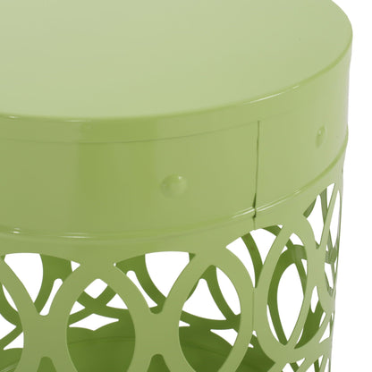 Outdoor Metal Side Table Set of 2