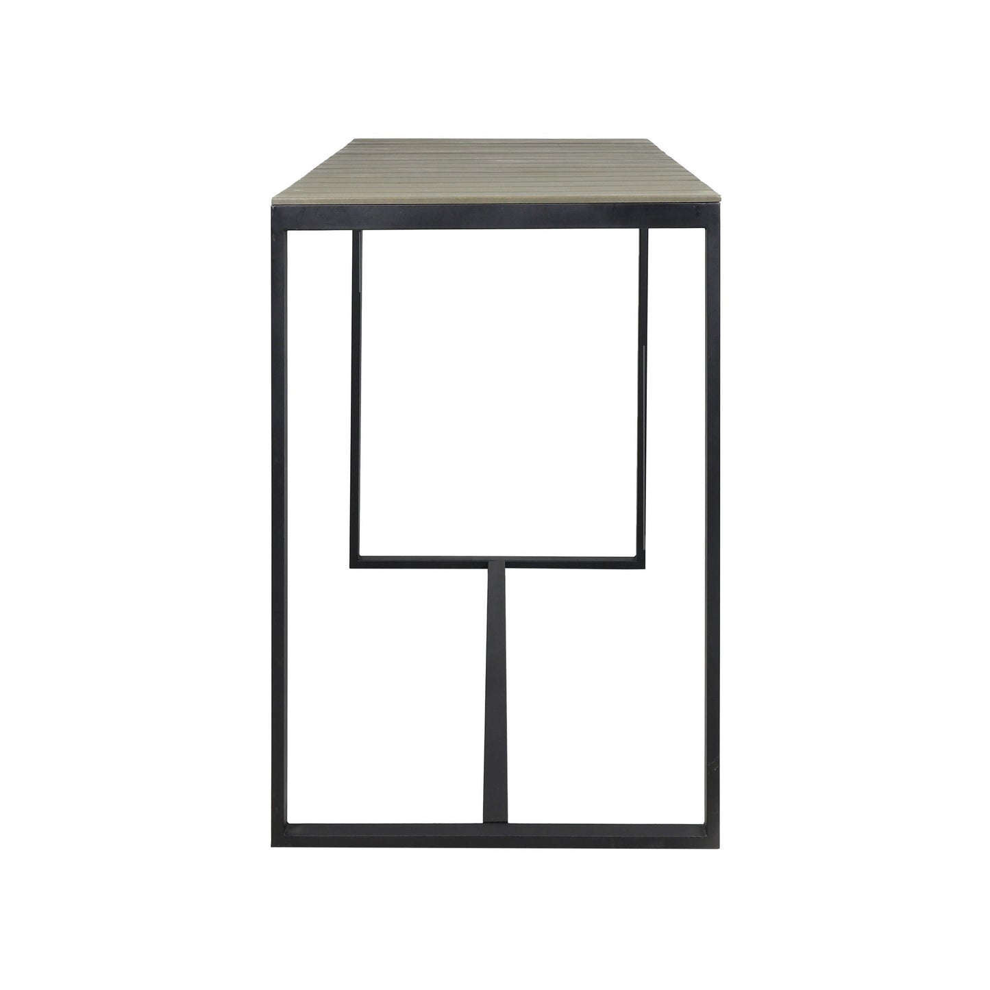 Ernesto Outdoor Industrial Acacia Wood Bar Table