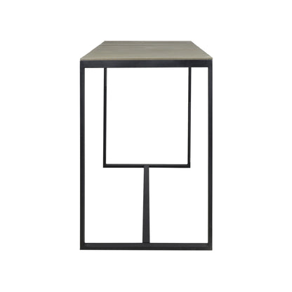 Ernesto Outdoor Industrial Acacia Wood Bar Table
