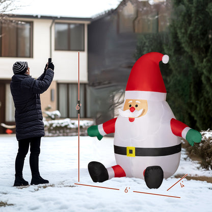 Outsunny Inflatable Christmas Santa Claus