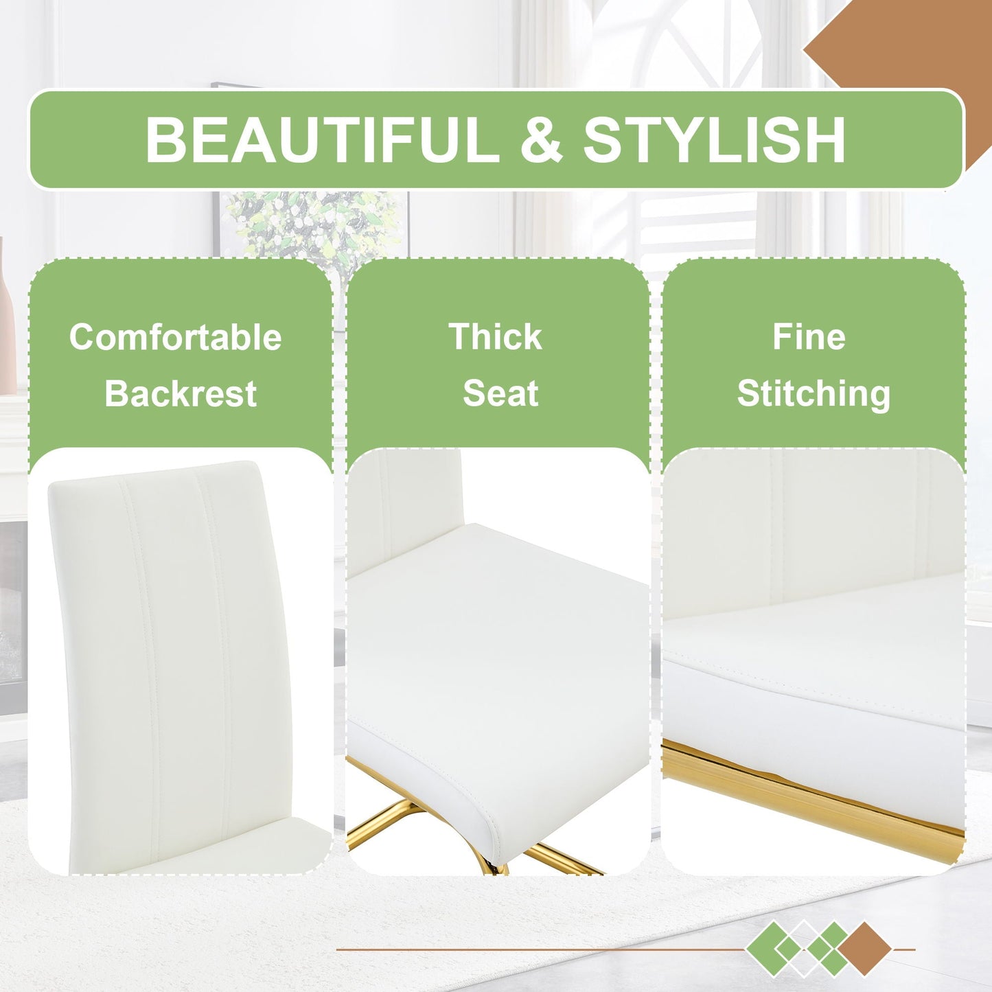 Luxury Aesthetic Upholstered Dining Chairs For Dining Room
