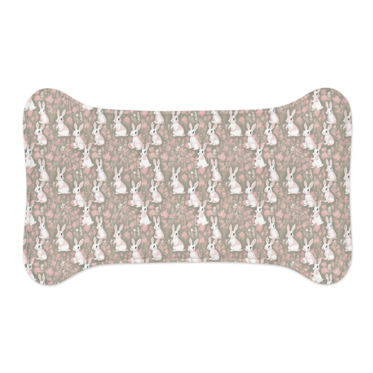 Blushing Meadow Bunny Parade Pattern - Pet Feeding Mat Pet Ze