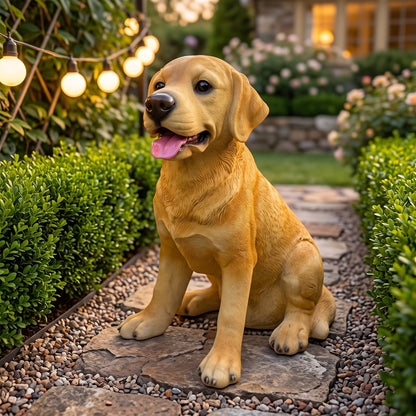 Labrador Resin Statue: Weather-Resistant Dog Figurine