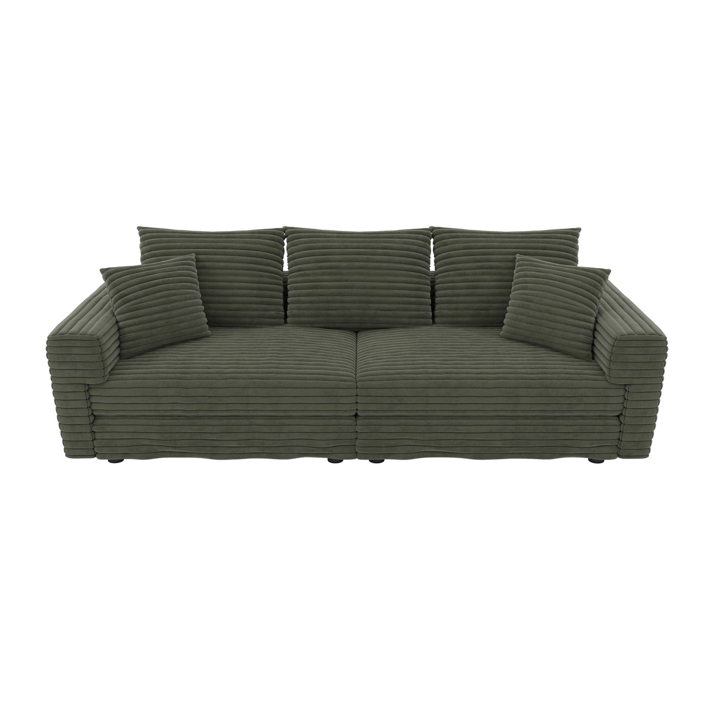 4 Seat Modern Comfy Upholstered Sofa Cloud Couch