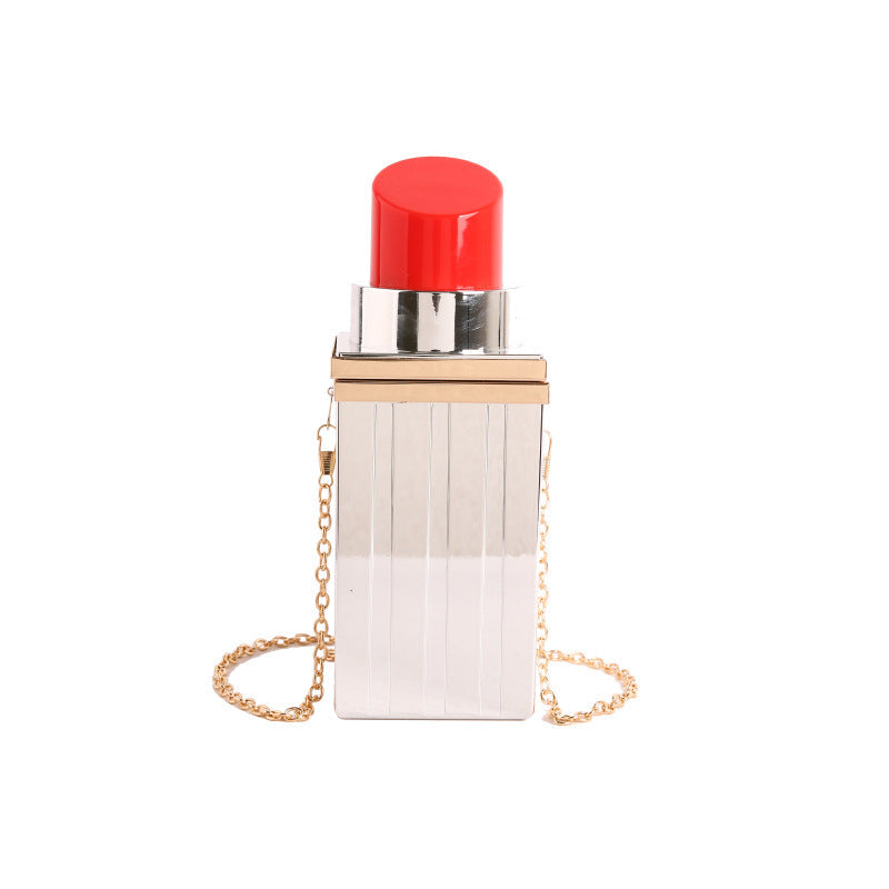 Acrylic Lipstick-shaped Single-shoulder Crossbody Bag