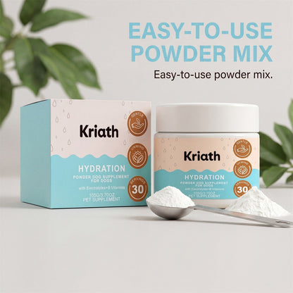 Kriath Dog Body Care Powder With Mild Ingredients, Hydrates And Cares For Dogs, Replenishes Nutrition, And Is Easy To Mix