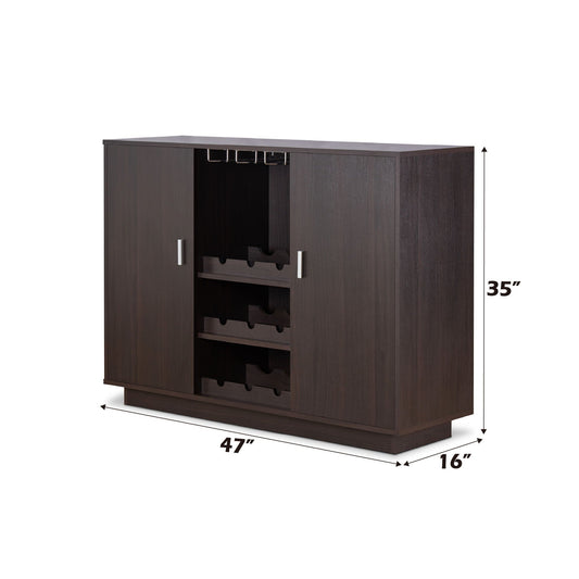 Hazen Wine Cabinet II - Espresso
