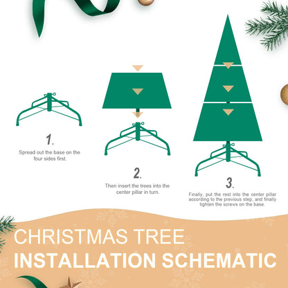 7.5FT Christmas Tree with 1599 PE+PVC Tips