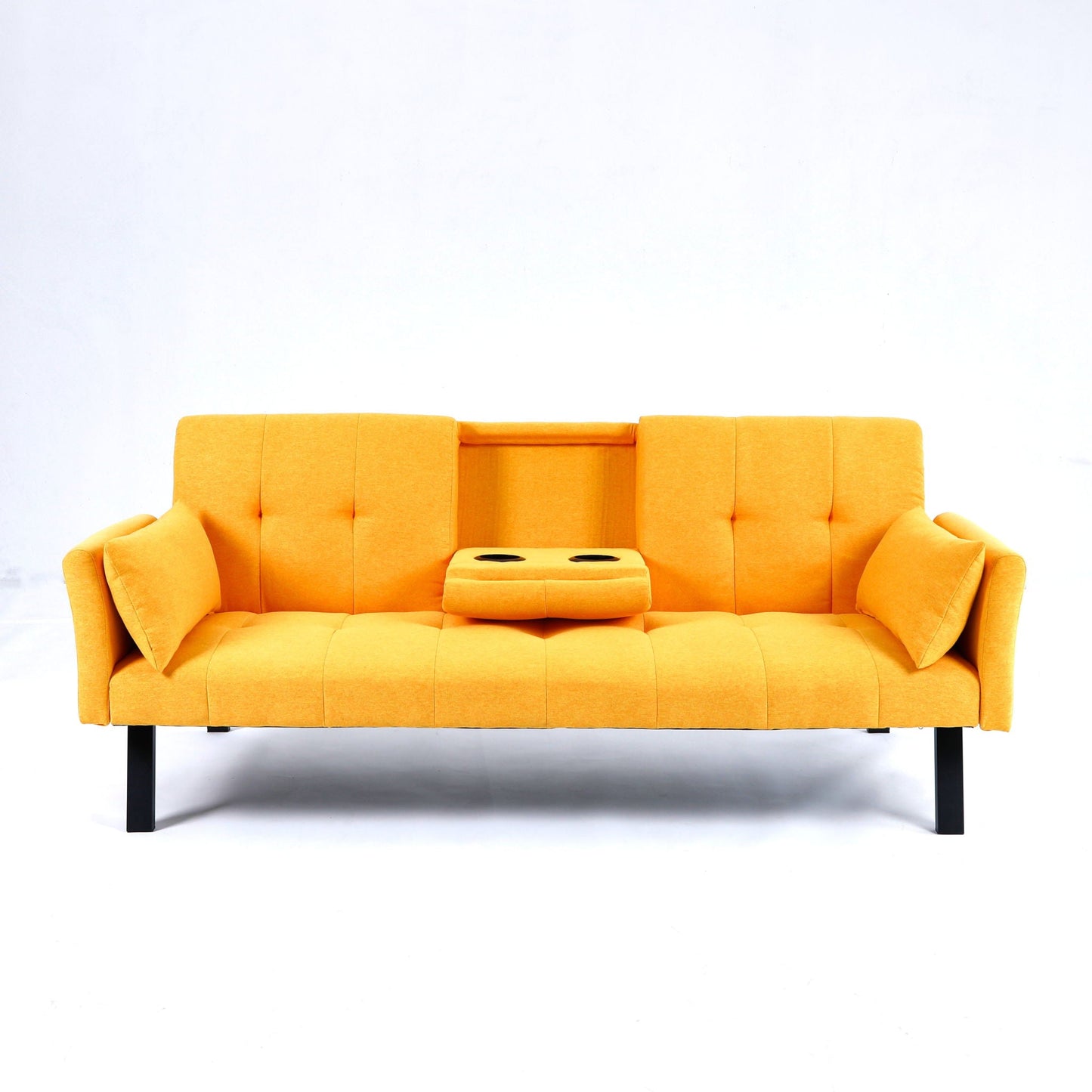 Sofa Bed With Foldable Design And Cup Holder