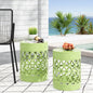 Outdoor Metal Side Table Set of 2