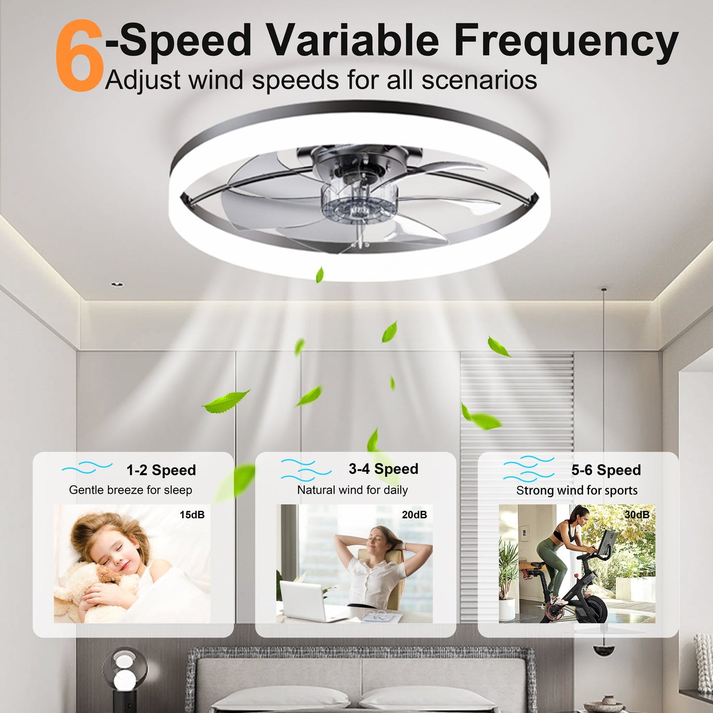 Ultra-Thin Modern LED Ceiling Fan