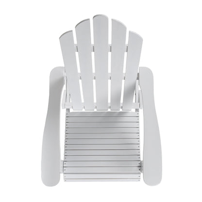 Aurascape Outdoor Acacia Wood Foldable Adirondack Chair