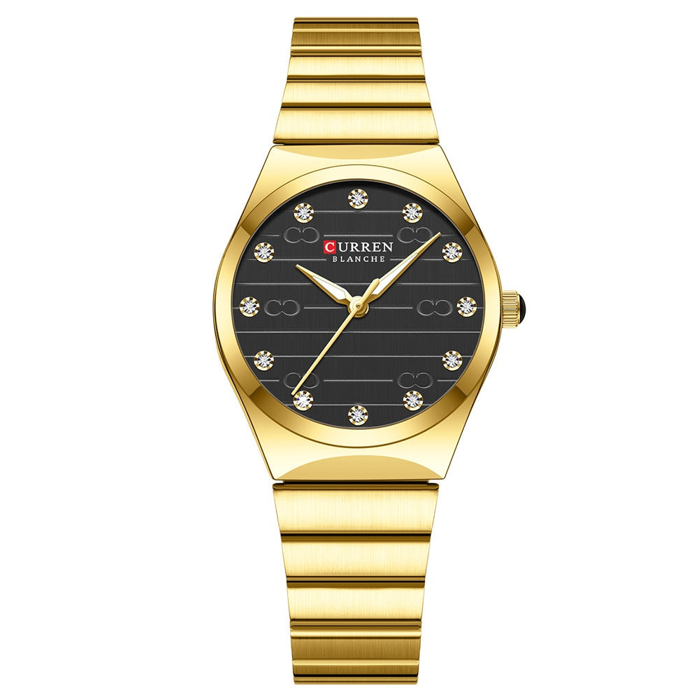 Womens Small Dial Mesh Strap Waterproof Watch
