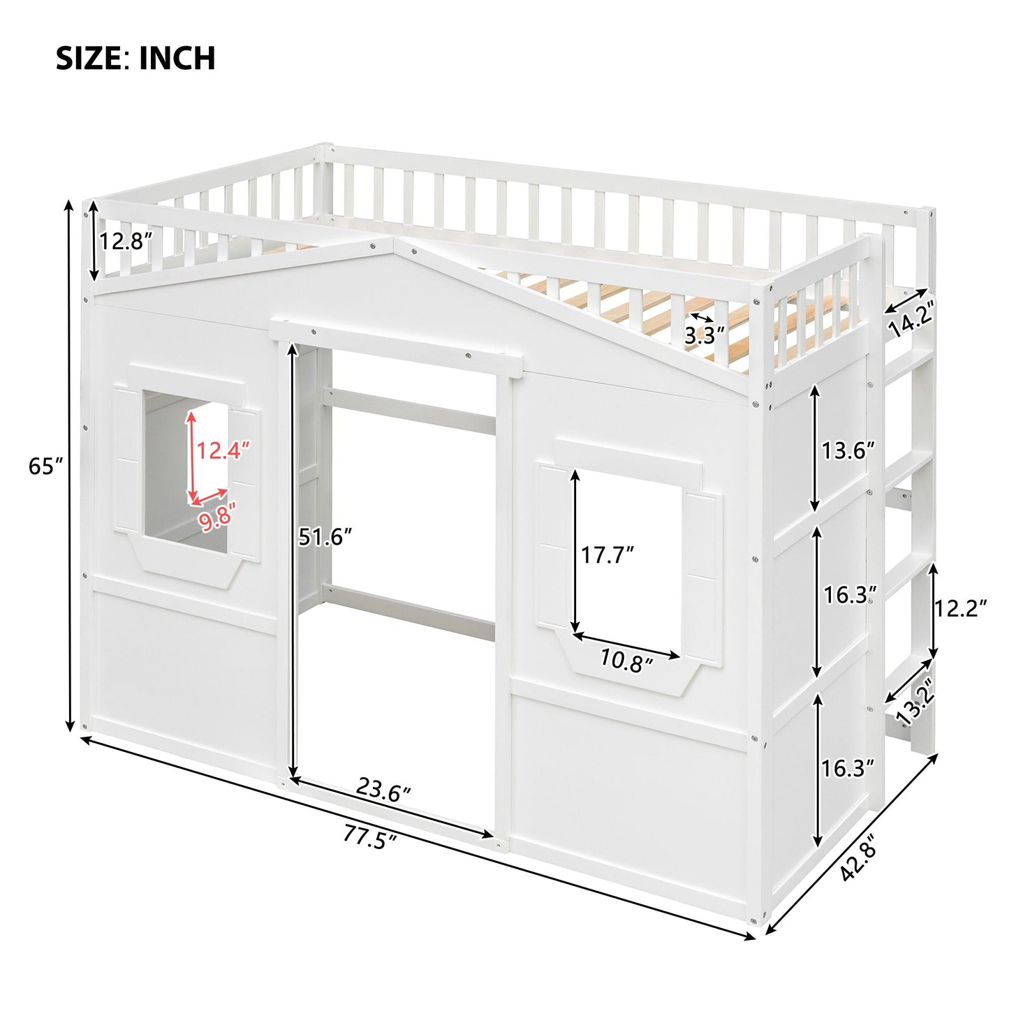 House Loft Bed With Ladder