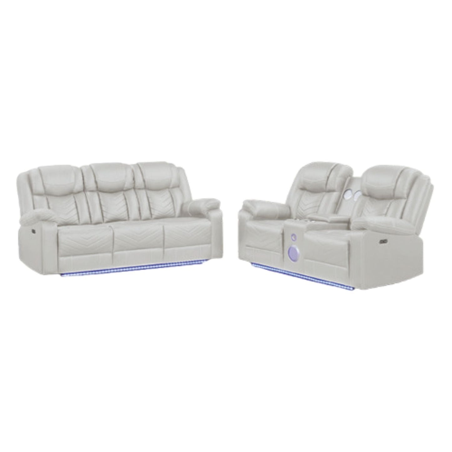 Challenger LED Power Recliner Set
