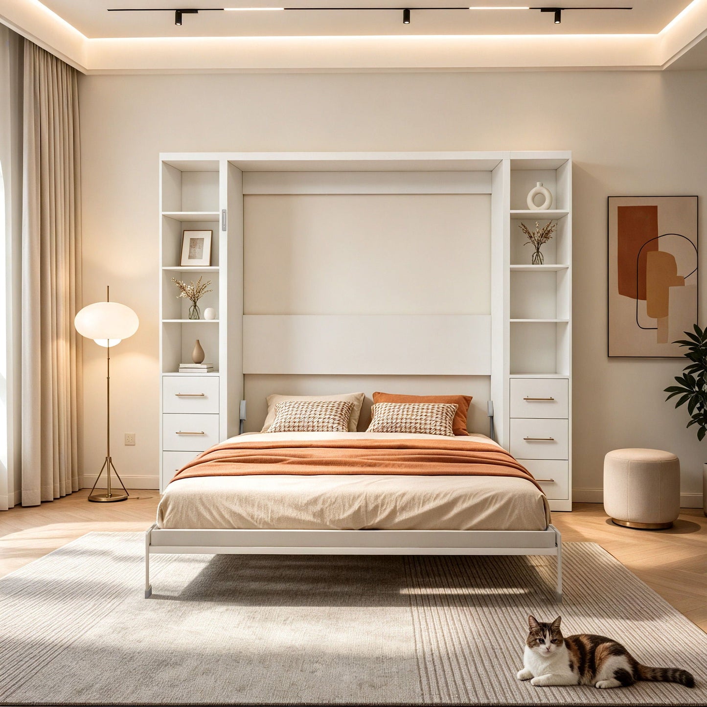 Folding Vertical Murphy Wall Bed