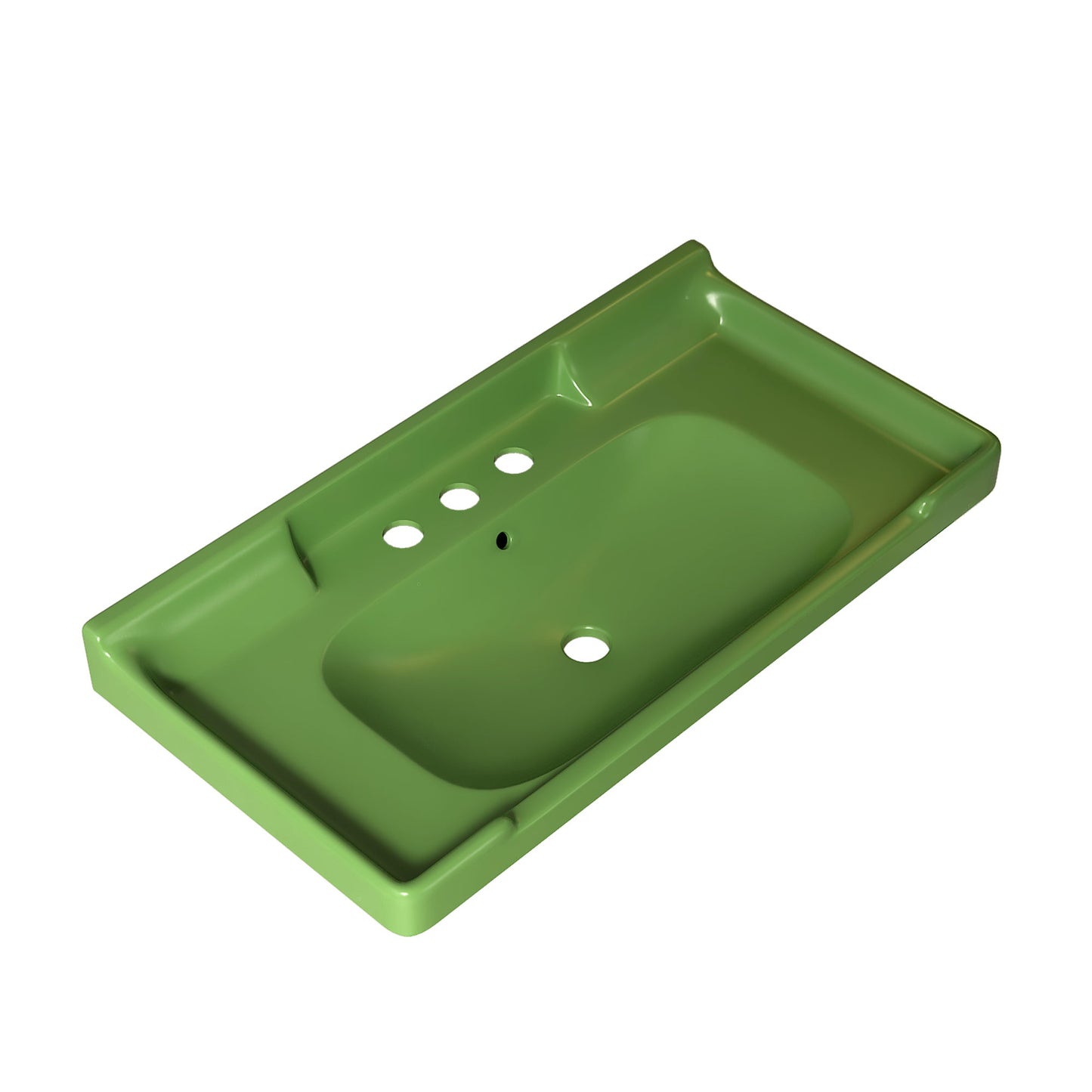 VICI 36" Bathroom Ceramic Basin with 3 Pre-Drilled Holes