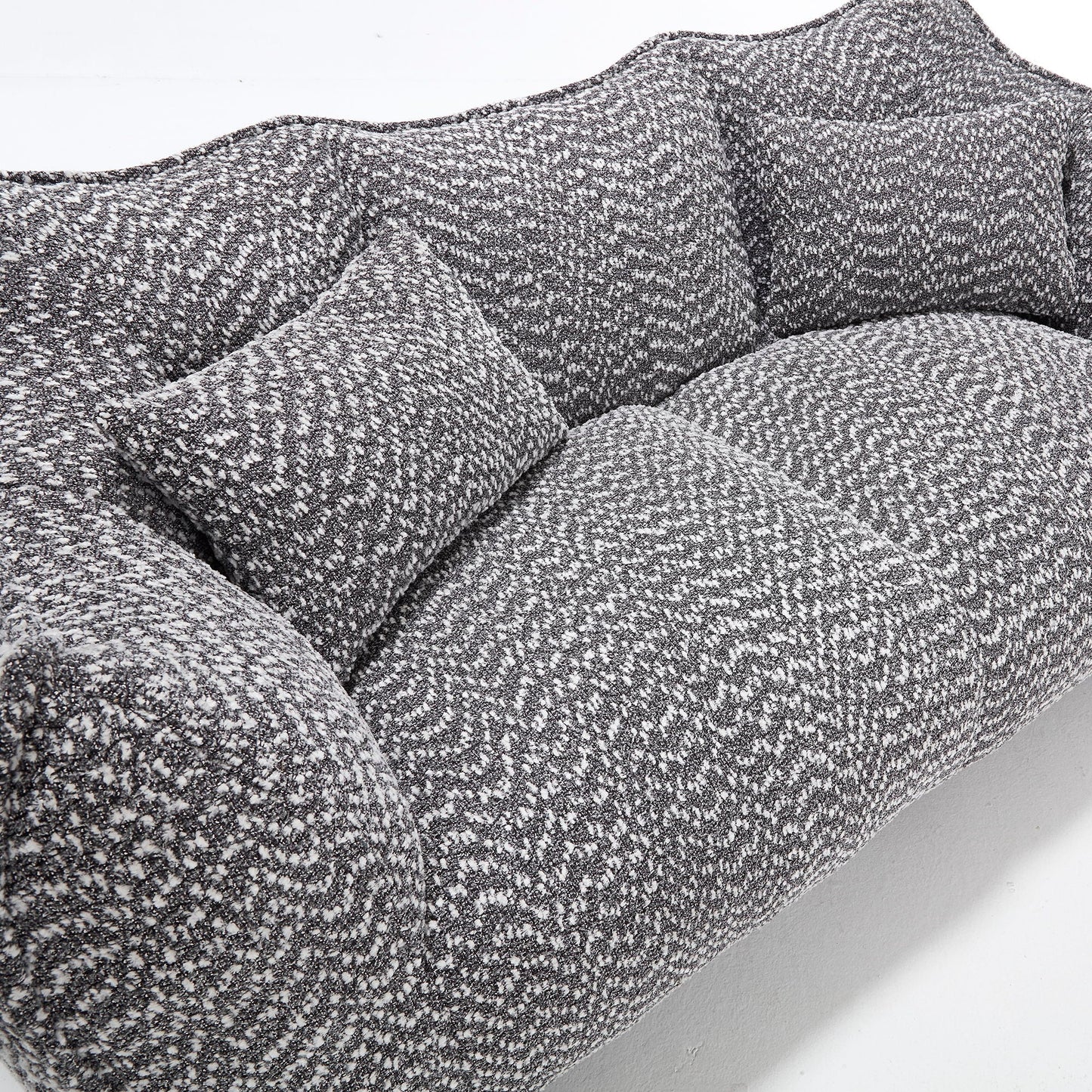 Comfortable Dual Beanbag Chair With High Resilience Foam Core For 2 People