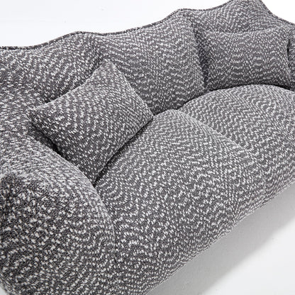 Comfortable Dual Beanbag Chair With High Resilience Foam Core For 2 People