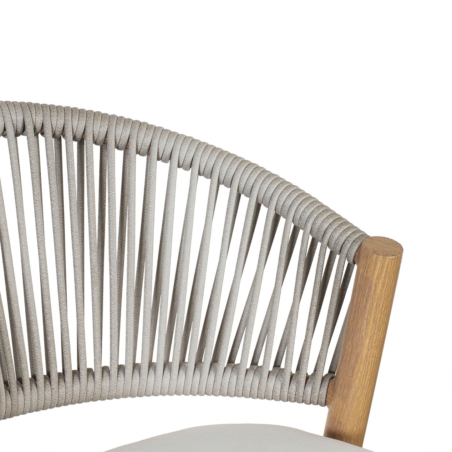 Outdoor Bar Height Metal Frame Counter Stools with Scallop-Shaped Backrest & Water-Resistant Cushions