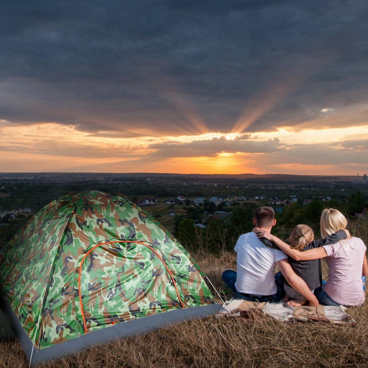 GBruno 4 Persons Camping Waterproof Tent