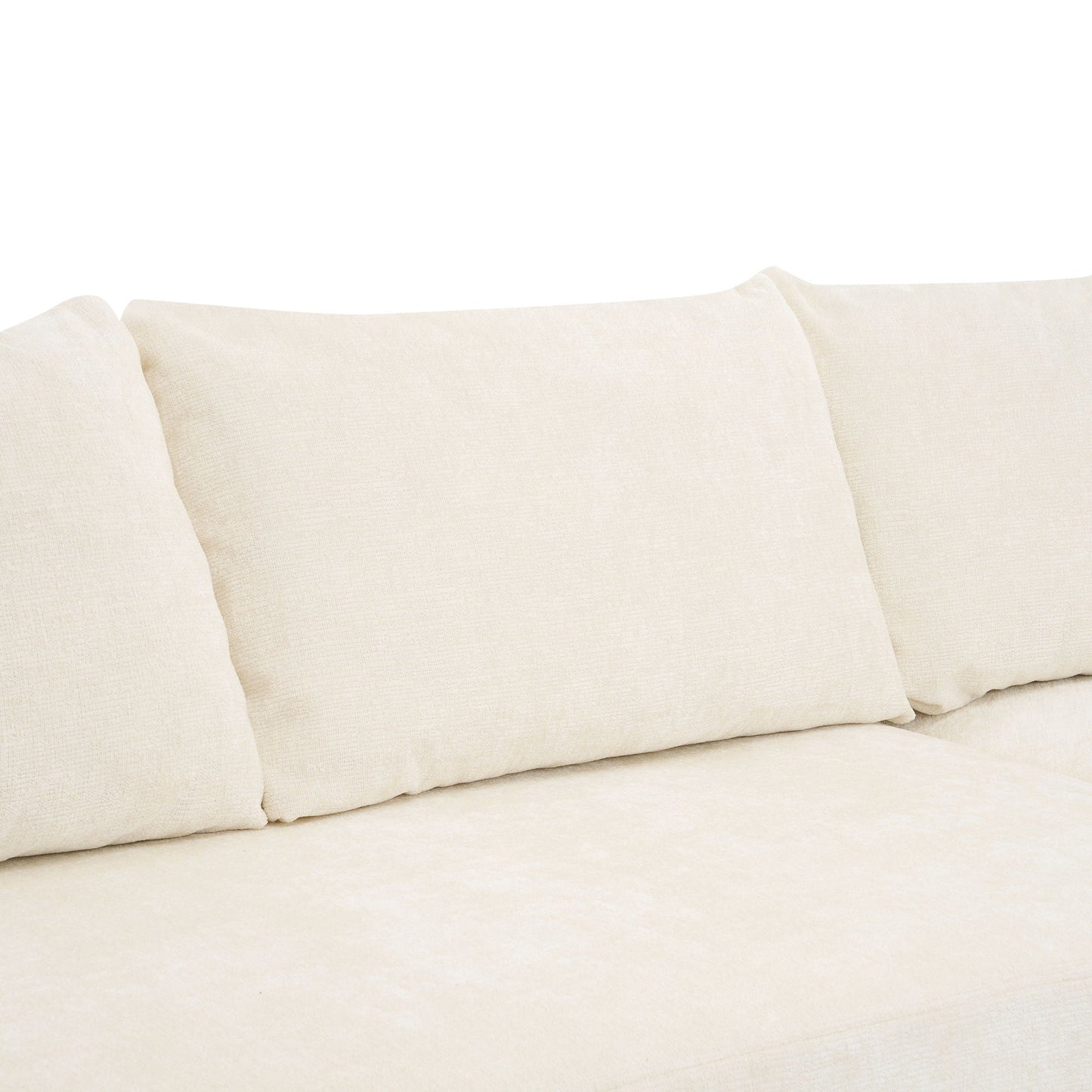 Modular Cloud Sectional Sofa Set, U-Shaped Upholstered Couch With Deep Seat