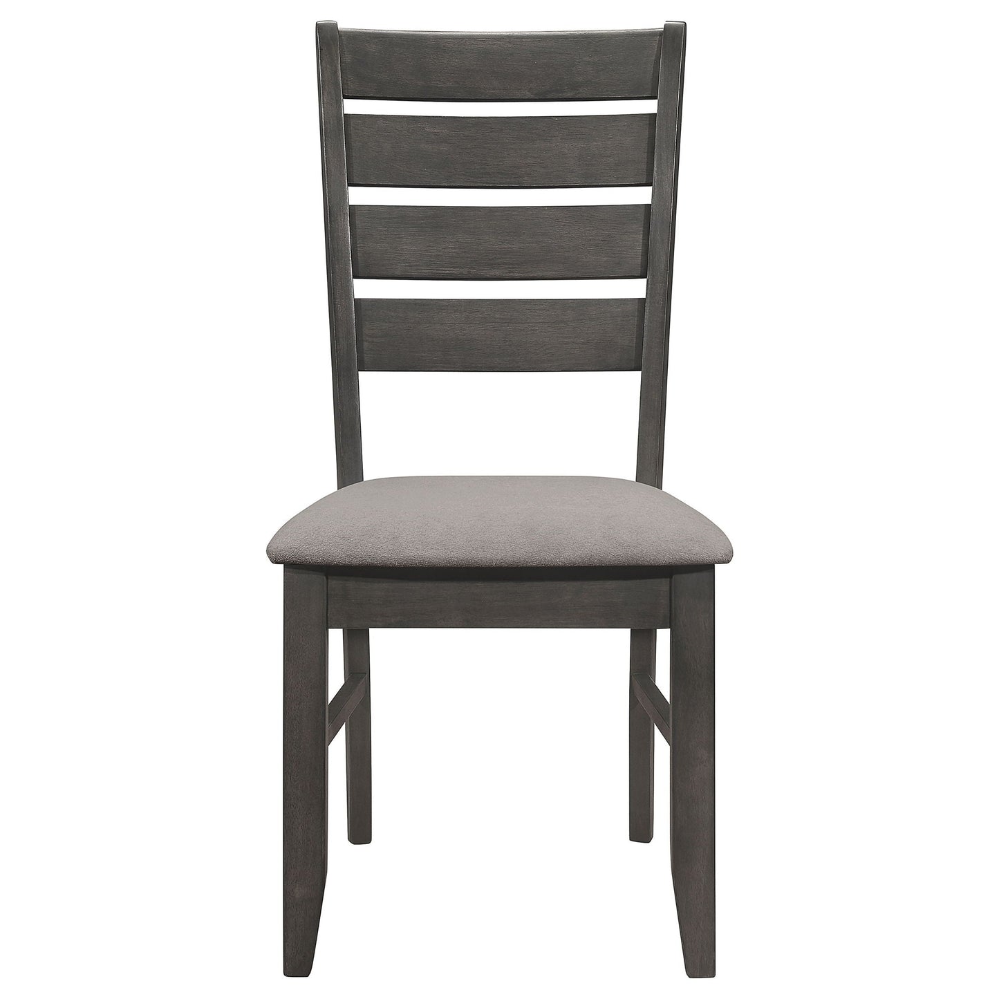 Padded Seat Side Chairs With Tapered Slats (Set of 2)