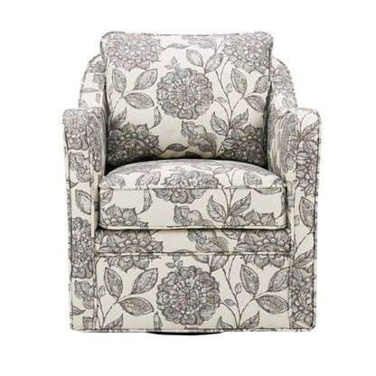 Wide Seat Arm Chair With 360 Degree Rotation