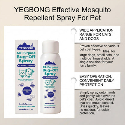 Pet Outdoor Protection Spray Gentle Formula Cares For Pets Convenient Care For Cats And Dogs Universal Use