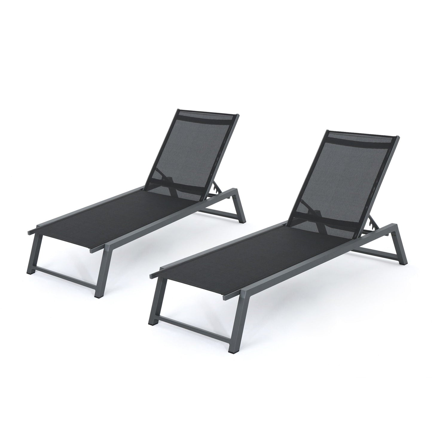 Myers Modern Chaise Lounge Set With Adjustable Back