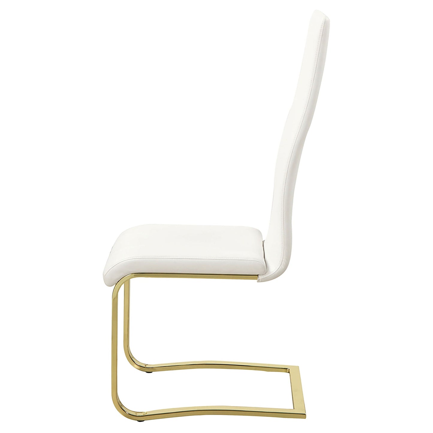 Whittingham - Dining Side Chair (Set of 4) - White / Gold