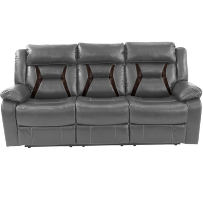 Living Room Set With Pillow Armrest And Tufted Backrest