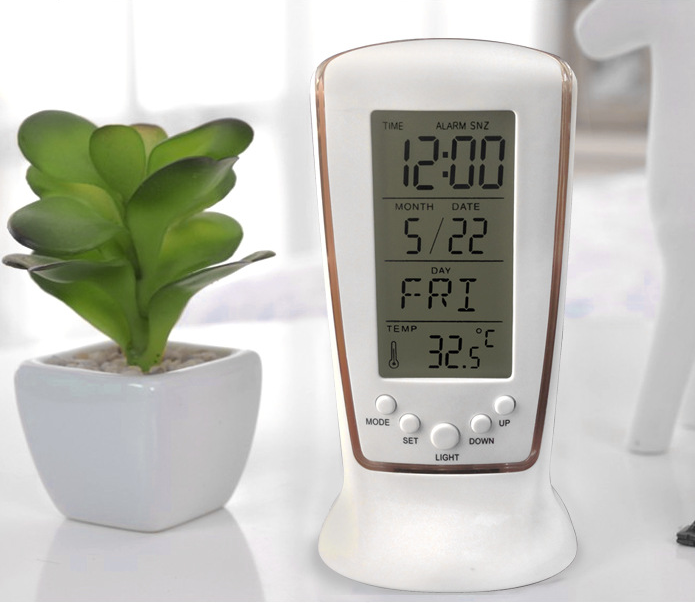 NOVA Multi-Function LED Digital Clock with Alarm, Temperature Display, and USB Charging Port