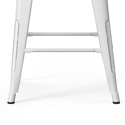 Rayne - Curved Back Metal Stool (Set of 2)