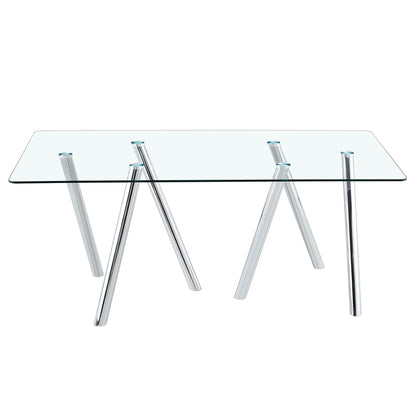 Dining Table With Transparent Surface