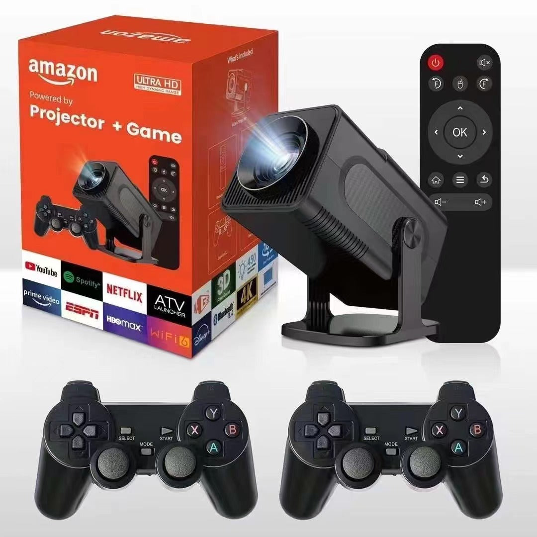 Android Projector Game Console - Portable Home Entertainment System with High-Quality Projection