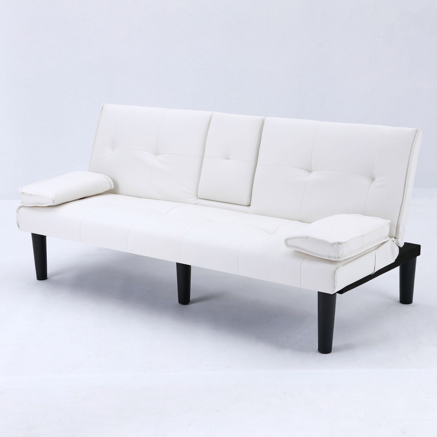 Sofa Bed With Foldable Design And Cup Holder