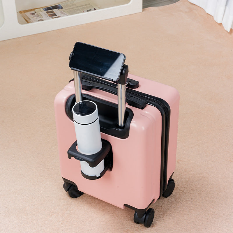 Board-Ready Mini Rolling Travel Suitcase