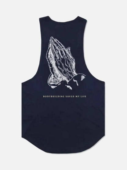 Men's Round Neck Graphic Tank