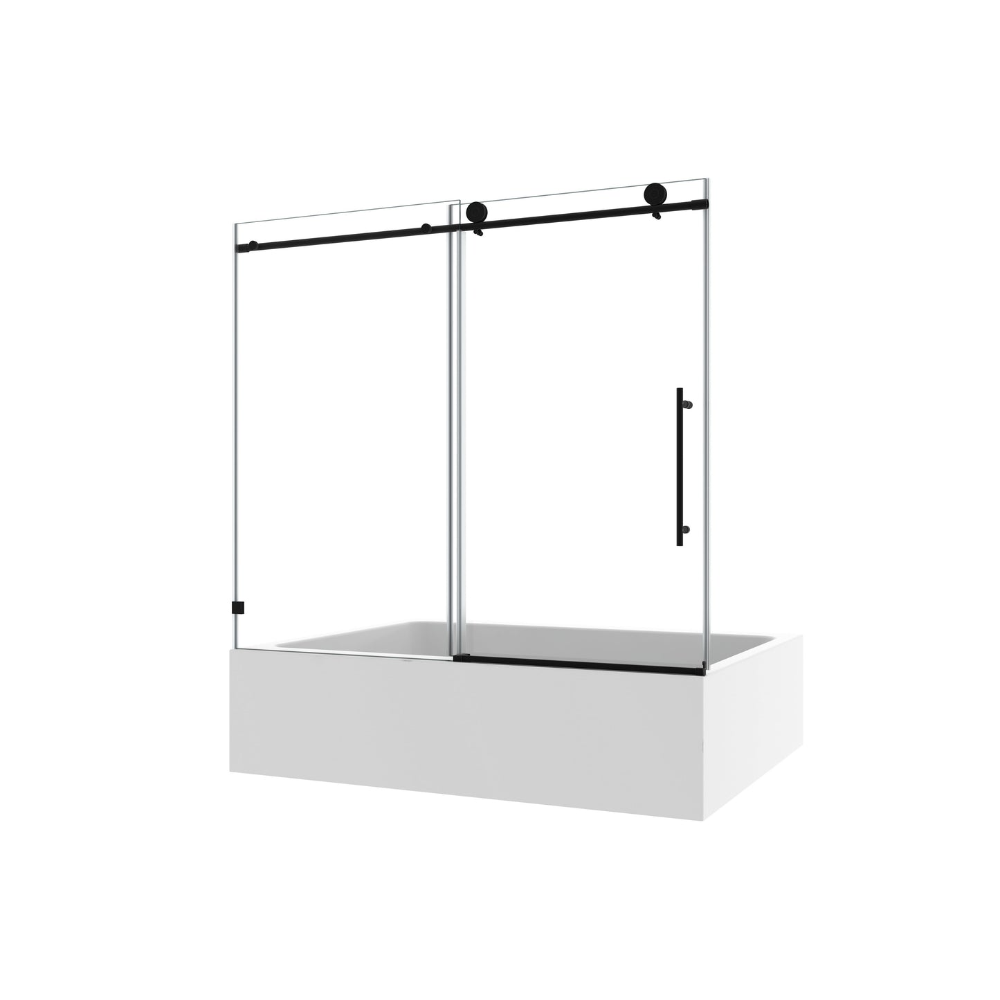 6063 Matte Tempered Glass Shower Door
