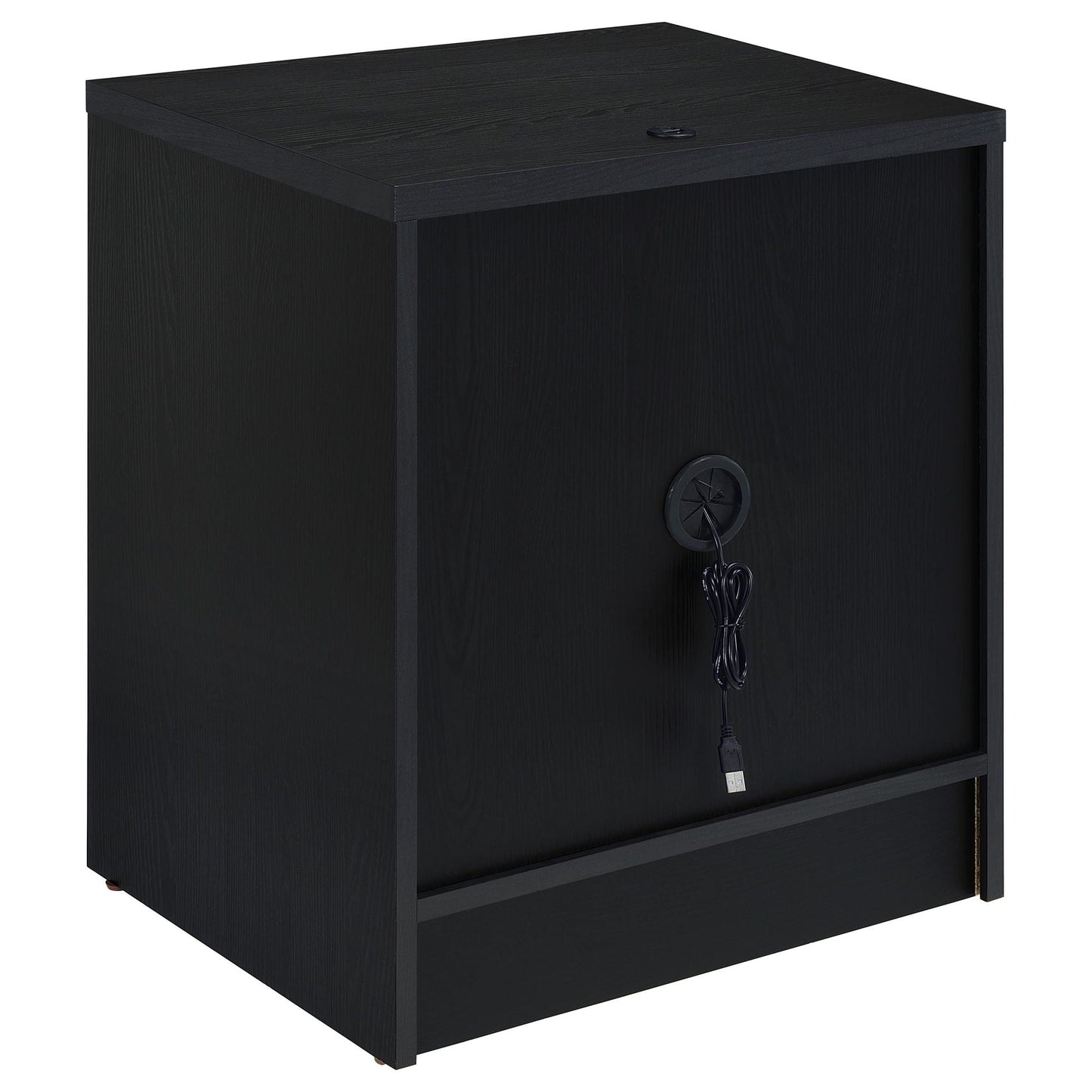 Geary - 2 Drawer Nightstand With LED Lights And USB Charging Ports