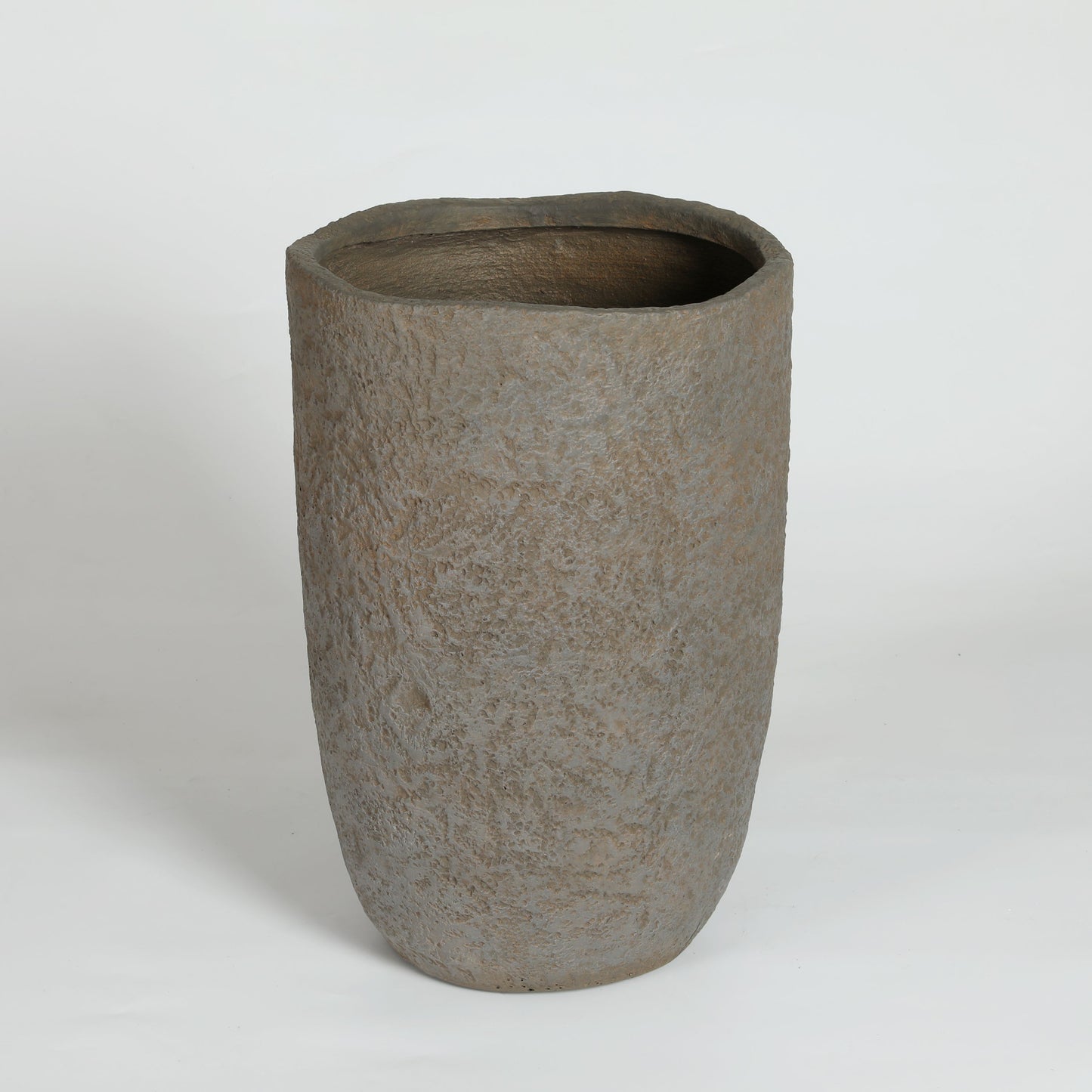 Round Concrete Planter Set of 2, Large Indoor & Outdoor Planter Pots